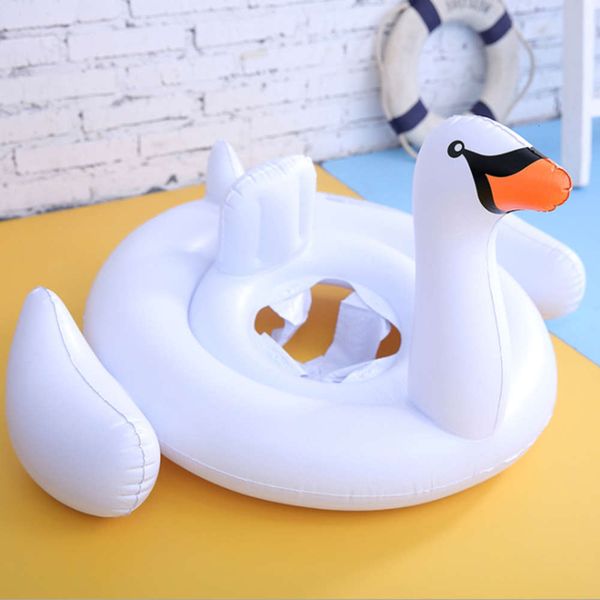 

swimming ring children's white swan flamingo swimming baby sitting circle