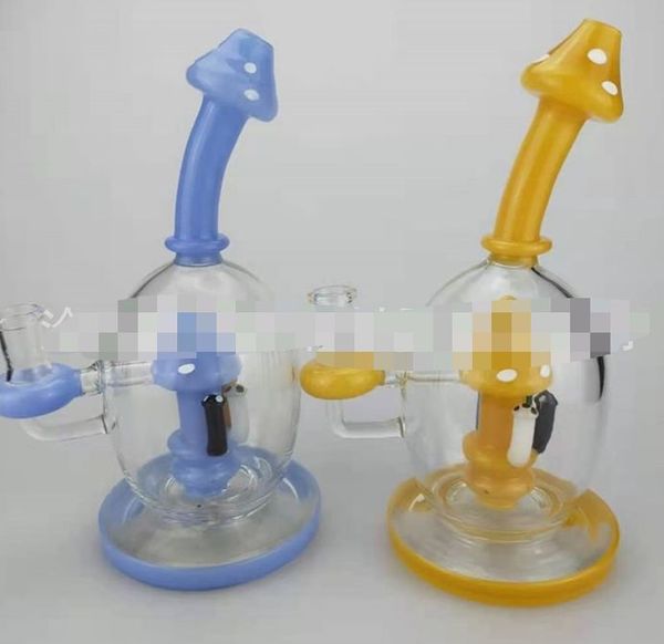 Neueste Pilz Shisha Duschkopf Perc Wasserpfeife Ball Stil Öl Dab Rigs Einzigartige Glasbong Rauchpfeifen 14mm Gelenk mit Quarz