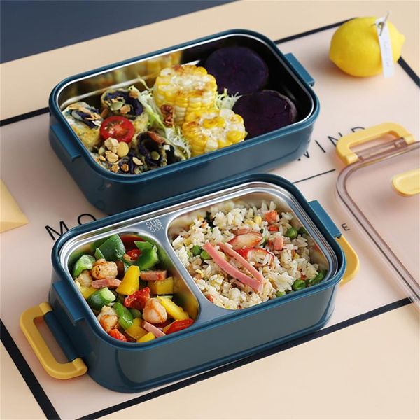 

dinnerware sets lunch box container 304 stainless steel one/two layers for adults