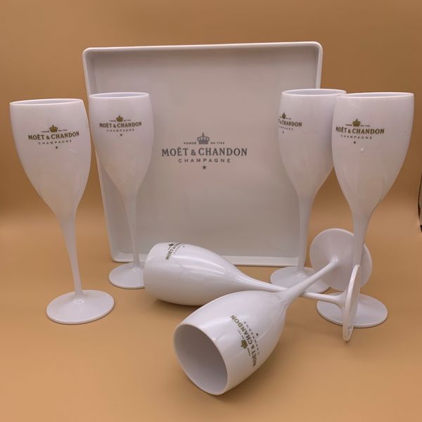 Parti PC Plastik Şampanya Kadehi Kırmızı Şarap Kadehleri Akrilik Kadeh Brendi bardağı