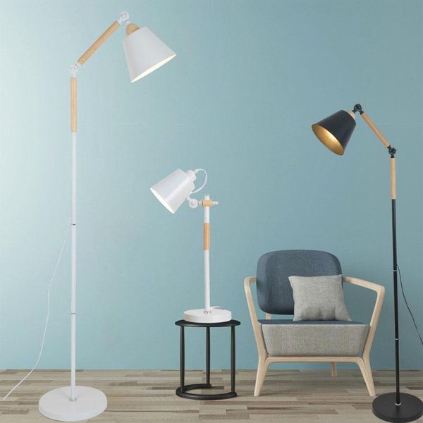 

floor lamps american rural simple personality creative lamp solid wood nordic cafe bedroom dining room sofa