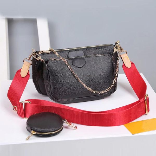 

3-piece set luxurys designers bag favorite handbags multi accessoires purses flower pochette 3pcs crossbody shoulder bags