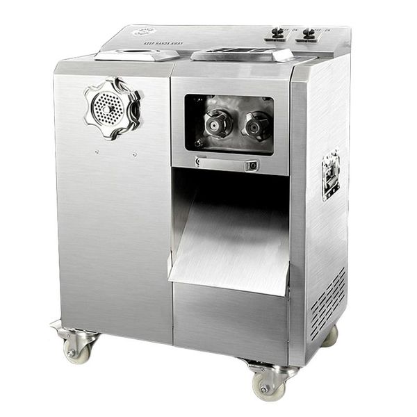 

meat grinders commercial grinder slicer double motor stainless steel mincer sausage stuffer 2200w cutting machine vegetable cutter