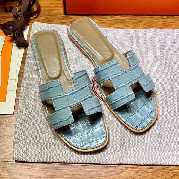 

official website 70% off outlet kwaliteit strand schoenen vrouwen zomer mode lederen slippers platte luxe merk, Black