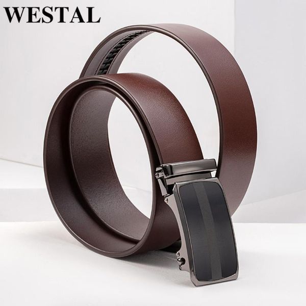

belts westal men's belt genuine cowhide leather with fashion buckle of men strap casual business for jeans tp001, Black;brown