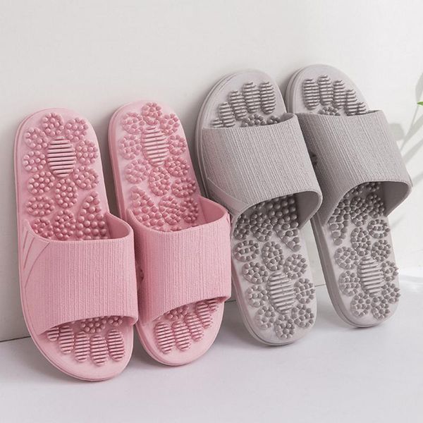 

non slip women massage slippers summer fashion indoor outdoor flip flops woman shoes beach bathroom slipper men slide sh060501, Black