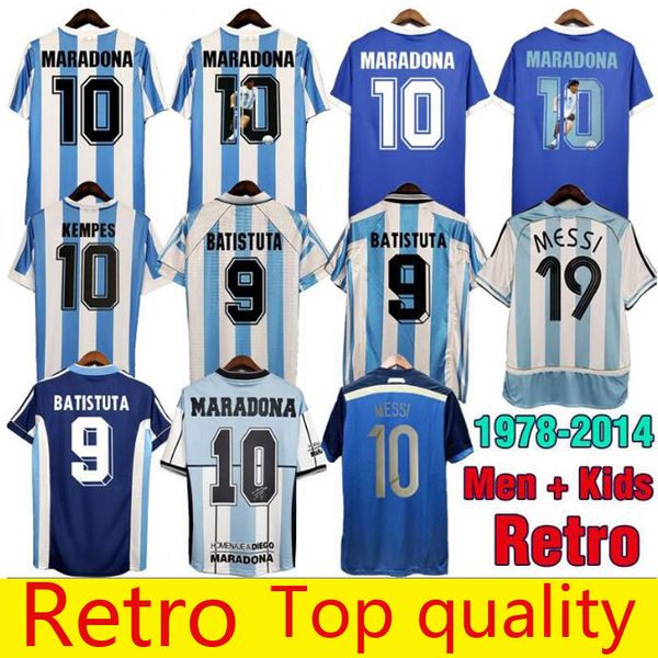 

maradona 1978 1986 retro argentina soccer jersey classic 96 97 1994 1998 newells old boys vintage football shirt messi riquelme crespo tevez, Black;yellow