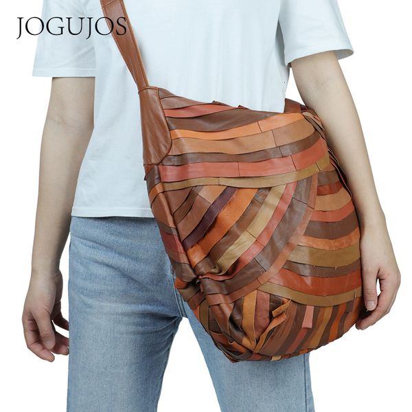 

messenger bags messenger bagsleather bags one shoulder crossbody korean irregular stripe stitching fashion women's travel shopping bag