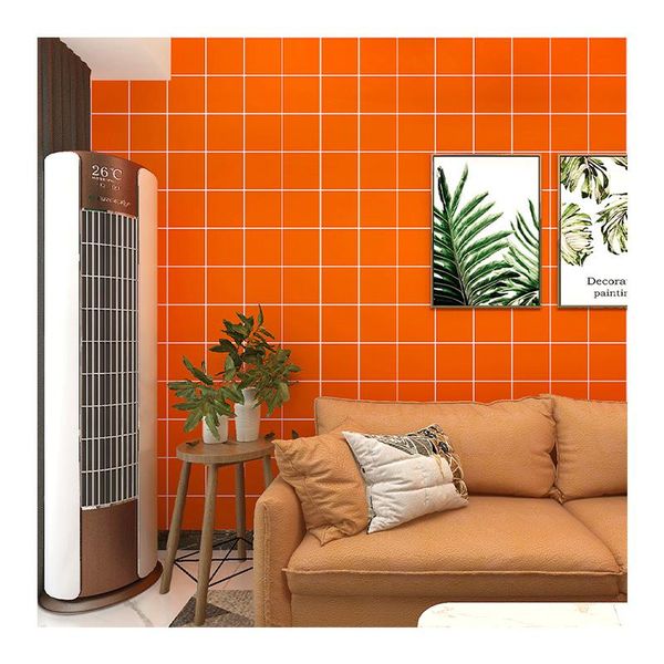 

american vintage green bright yellow square wall papers home decor clothing barber shop background walls mural wallpapers