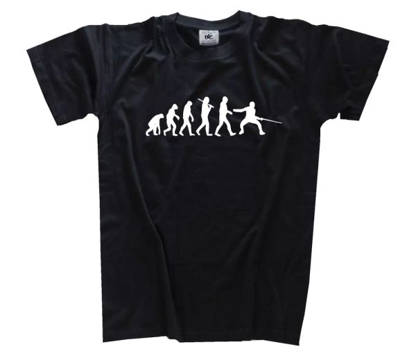 

standard edition fencing ii florett scabbard evolution scabbard florett t-shirt s-3xl, White;black