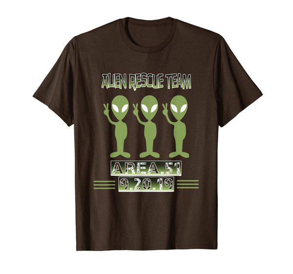 

area 51 alien rescue team shirt, White;black