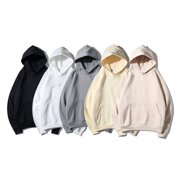 

winter hoodie fashion designer mens womens fashion streetwear pullover sweatshirts loose hoodies lovers clothing, Black