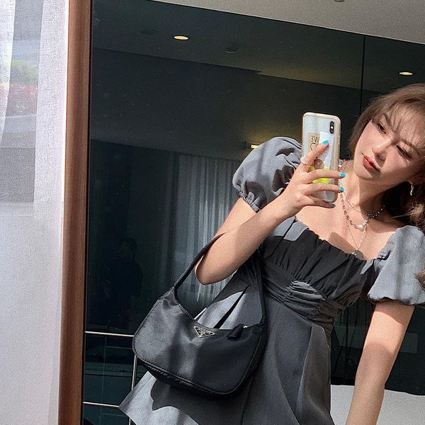 

high waist womens jumpsuit pleated wide leg shorts spring puff sleeve hugging off shoulder drop, Black;white