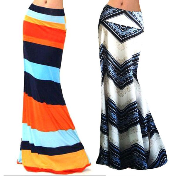 

skirts womens boho high waist bodycon printing wrap skirt fashion for summer beach party nfe99, Black