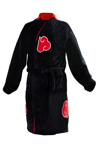 Hızlı Kargo Anime Akatsuki Robe Cosplay Bornoz Polar Sıcak Gecelik Bornoz Erkekler Kış Ceket Pijama Noel Hediyesi Y0903