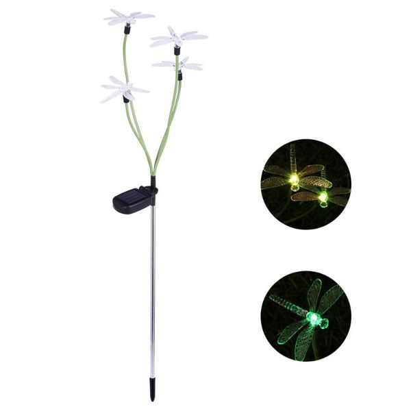 

solar energy dragonfly lamp color-changing lawn decoration lamp(black) lamps