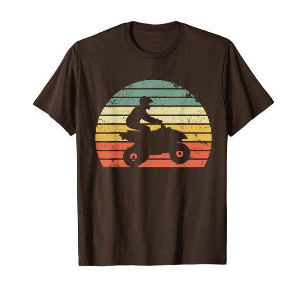 

vintage atv 4 wheeler shirt silhouette retro quad tshirt tee t-shirt, White;black