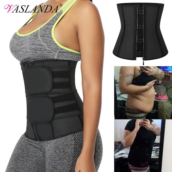 

latex waist trainer weight loss sweat corset women slimming body shaper sport girdles workout belts slim fajas modeling straps
