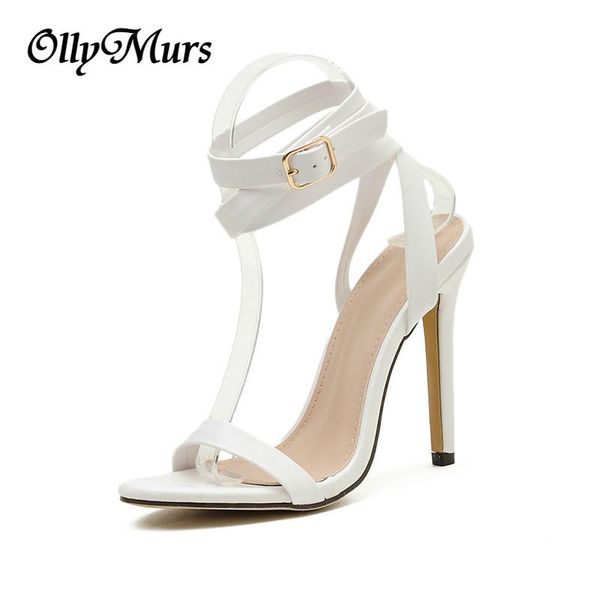 

summer high heels women pumps comfort shoes buckle sandals party female plus size 42 dress, Black