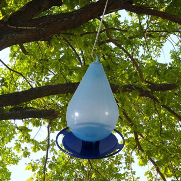

hanging plastic droplet shape bird feeder automatic feeding water container garden outdoor other supplies