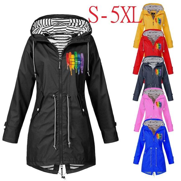 

women's jackets women autumn/winter classic long coat waterproof windproof zipper jacket simple casual outdoor mountaineering camping, Black;brown