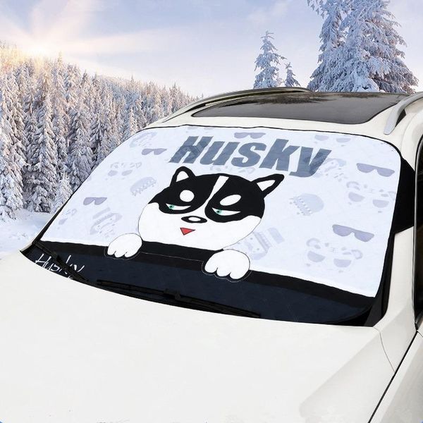 

car front windshield dual-purpose cover protector winter prevent snow ice dust frost ing sunshade summer sun visor1
