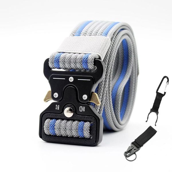 

tactical belt heavy duty waist band camping climbing training sports military army combat nylon waistband equipment support, Black;gray