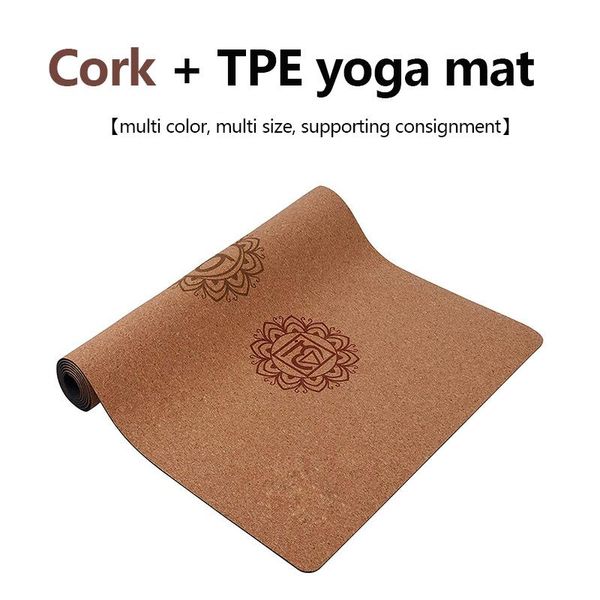 

natural cork yoga mat non slip and sweat absorption professional fitness for women mats