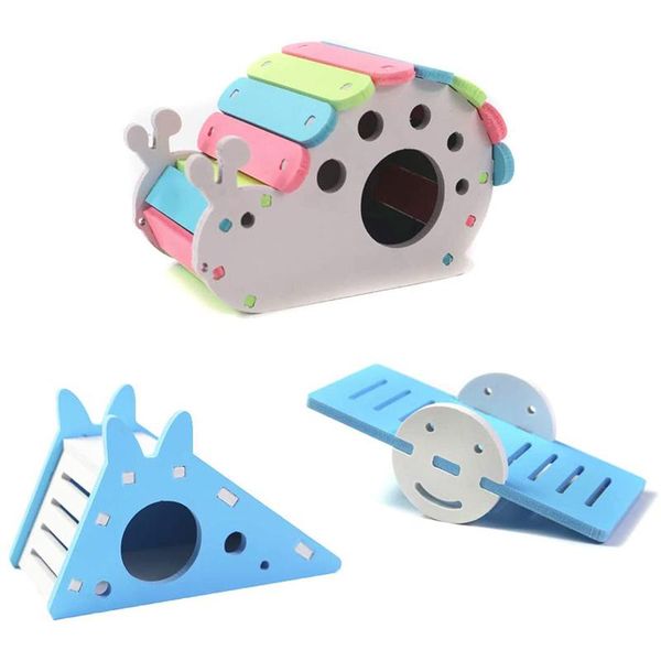 

wooden hamster house diy assembling small animals, hiding animals for exercise, interesting nests animal supplies