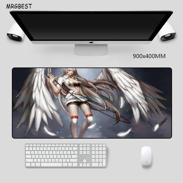

mouse pads & wrist rests mrgbes large size pad anime girl lappc computer mats with locked edge mouse-pad precision seaming for game