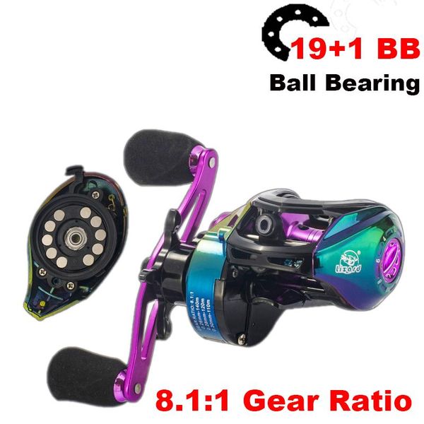 

baitcasting reel 19 + 1bb fishing max 8kg brake casting carp lure outdoor reels