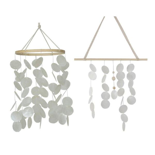 

natural shells wind chime bedroom balcony room ornaments outdoor garden decor decorative objects & figurines