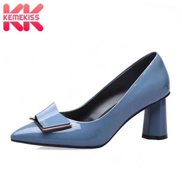 

dress shoes kemekiss real leather women pumps pointed toe party wedding bowtie sweet female footwear size 34-39, Black