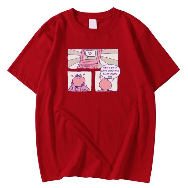 

men's t-shirts oversized men breathable girl spring summer tees super lovely printed clothing regular sleeve t-shirt, White;black