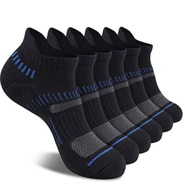 

men's socks 1 pairs men ankle breathable cotton sports mesh casual athletic summer thin cut short size 38-44, Black
