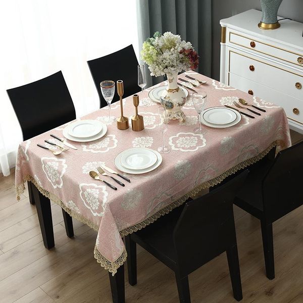 

table cloth classical tablecloth square home dining coffee cover jacquard tassel