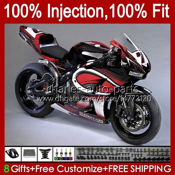 Einspritzverkleidungen für HONDA CBR600 CBR 600 CC RR F5 13 14 15 16 17 18 19 20 57No.52 CBR600RR 2013 2014 2015 2016 2017 2018 2019 2020 CBR 600RR 600CC 13-20 Body Gloss Red Blk