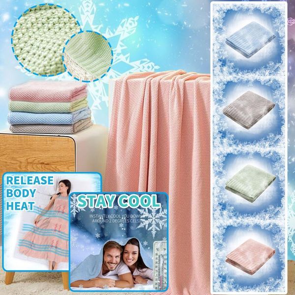 

blankets bamboo fiber cold feeling ice silk blanket for adults