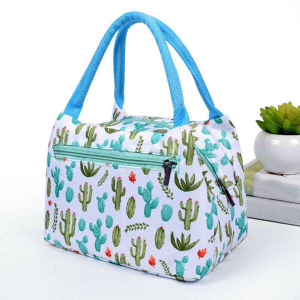 

stripe bento box storage bag portable waterproof thickness picnic school lunch office two layers zipper bags
