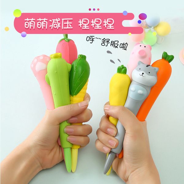

rebound slow decomprsion pen multifunctional soft and lovely kneading girl's heart interting writing