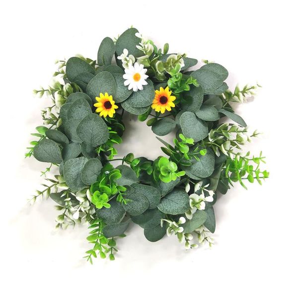 

decorative flowers & wreaths sunflower little daisy eucalyptus globulus garland 37cm artificial simulation garlands wedding christmas party