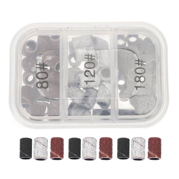 

nail gel 1 box of professional sanding rings manicure tools grinding, Red;pink