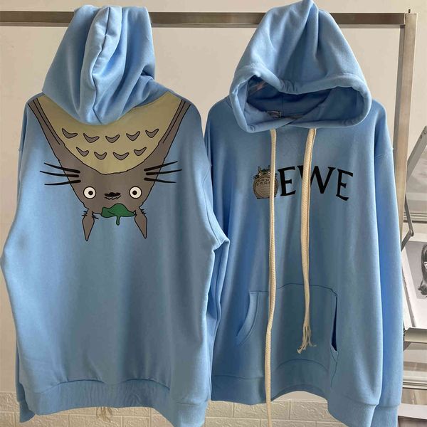 

design clothing , loe + high version 2021 early autumn star same hooded sweater, tmall casual fashion women's top, Black