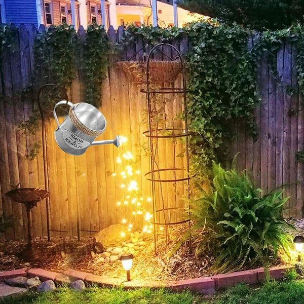 

outdoor garden creative wrought iron shower lamp with star light dream fairy tale fun art led high-quality decor decorations
