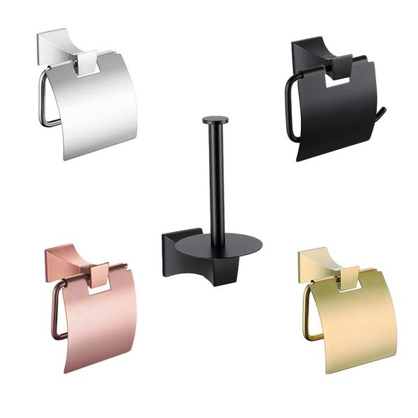 

toilet paper holders bathroom roll holder wall mounted stainless steel wc water proof durable tissue box rack gold