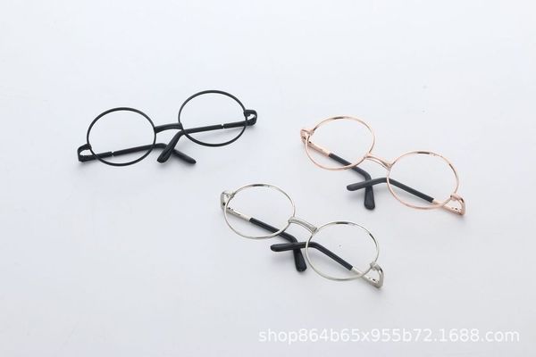 

dog pet sunglasses metal frame round pet sun doll spring leg decorative