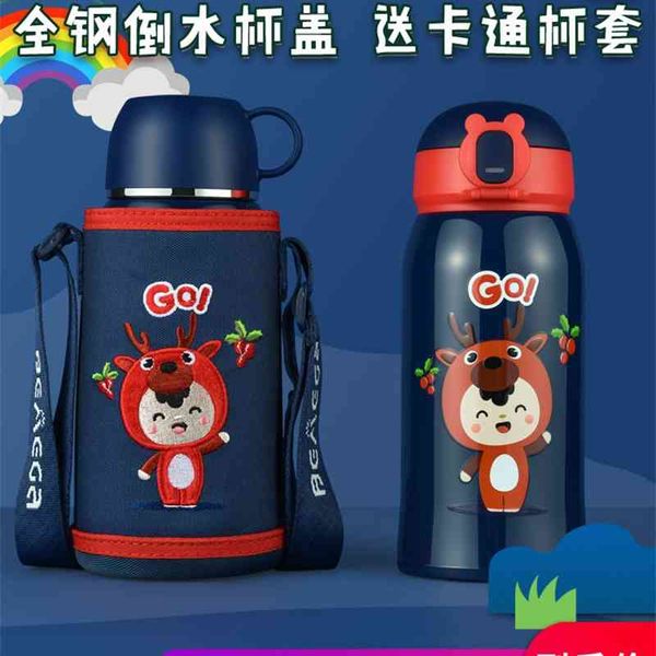 

british children's thermos with straw men's and women's 316 food grade kindergarten water cup pupils' kettle