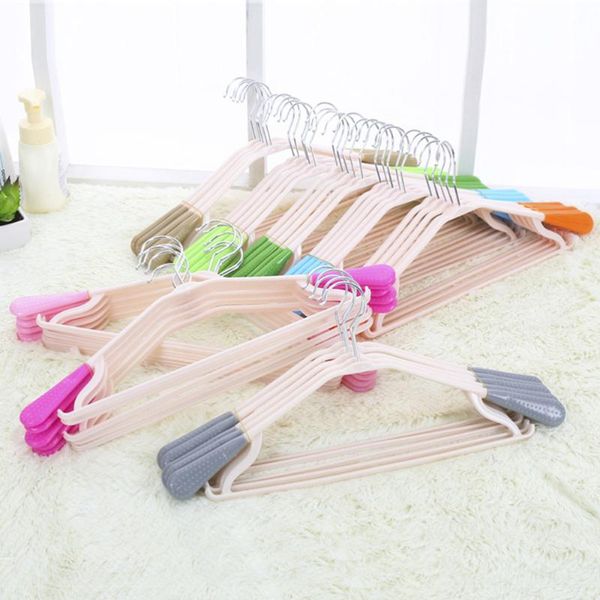 

hangers & racks 5 pcs trackless wide non-slip clothes drying for adults (mixed color)