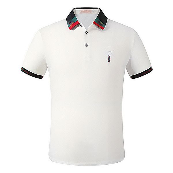 

2022 summer casual mans t shirt mens polos embroidery, White;black