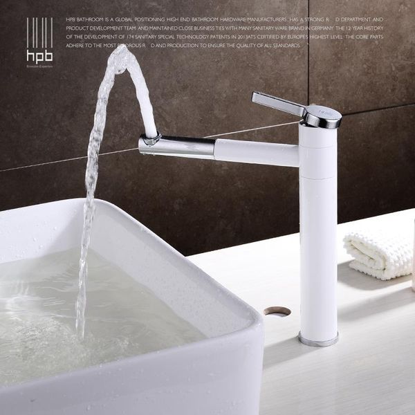 

bathroom sink faucets copper cold white color basin faucet heightening